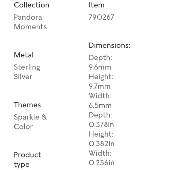 Beaded pandora clip charm - Picture 3 of 5